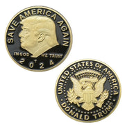 2024 President Trump Commemorative Coin Freedom Eagle Design Golden